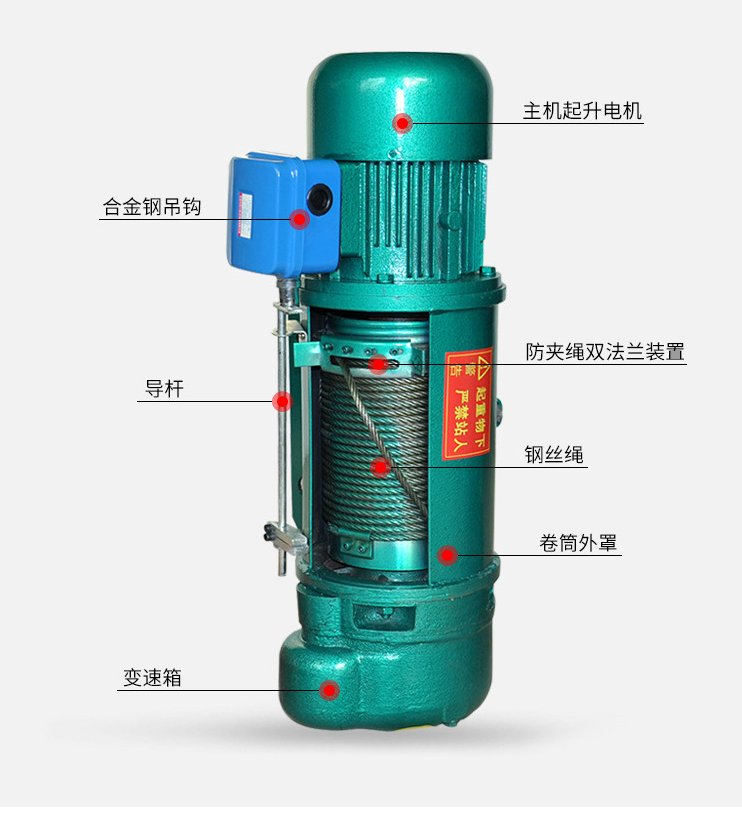 钢丝绳电动葫芦厂家